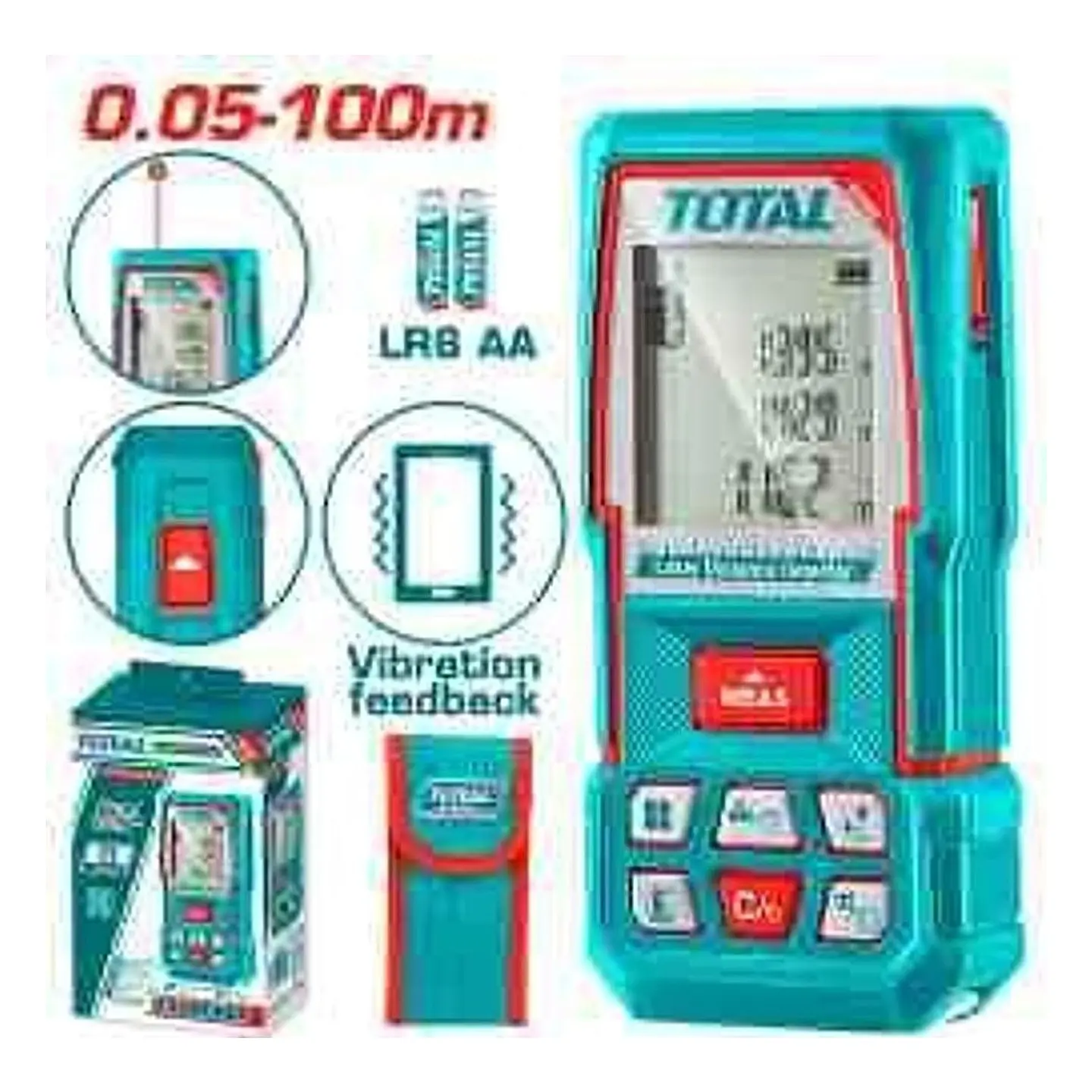 MEDIDOR DE DISTANCIA LASER 100MTS TOTAL 1