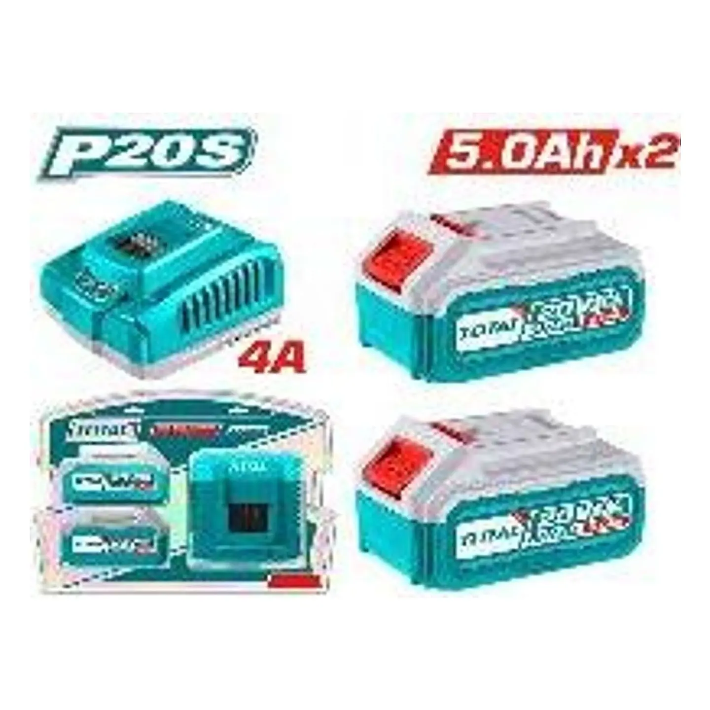 KIT DE BATERIAS Y CARGADOR 20V 5.0AH TOTAL 1