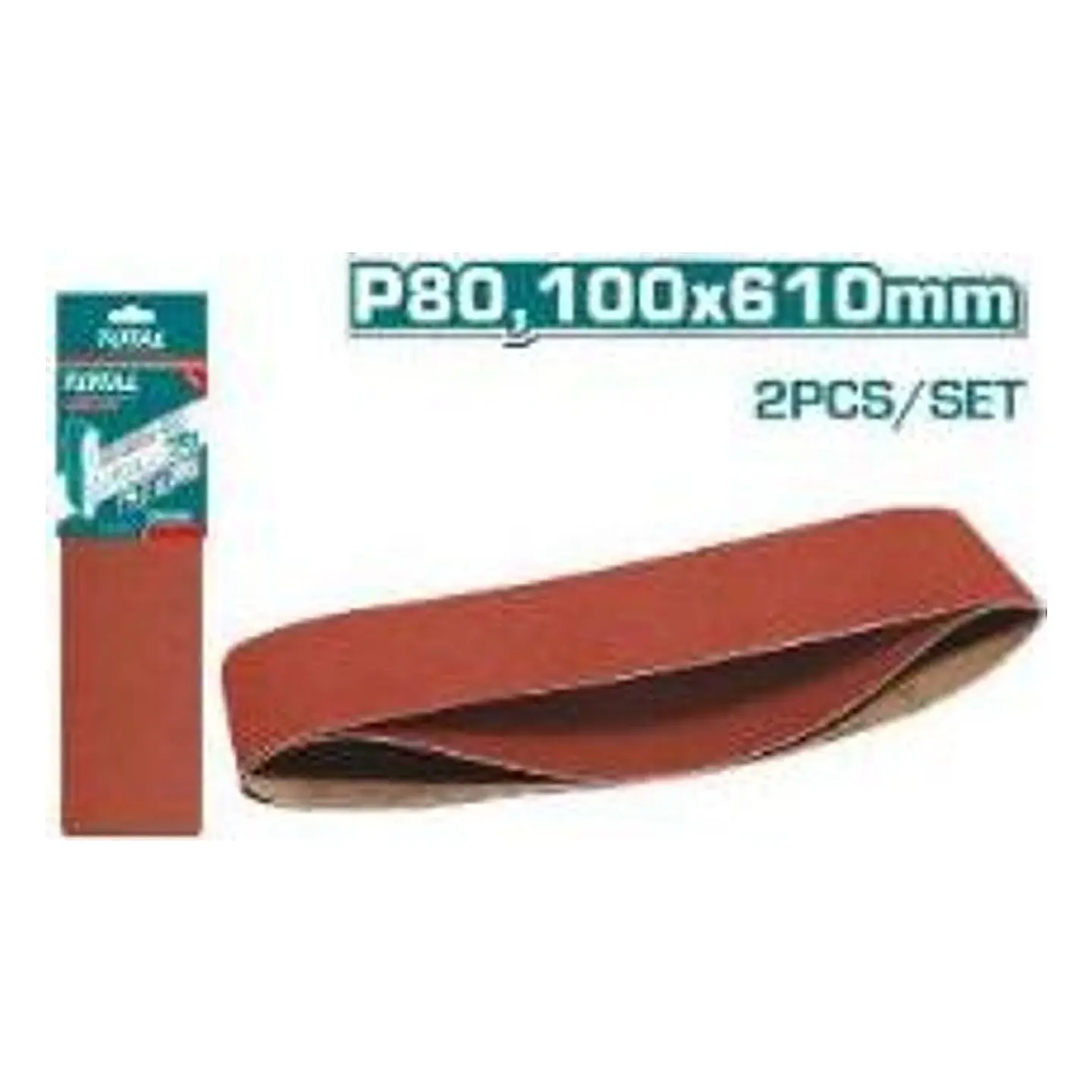 LIJA PARA LIJADORA DE BANDA 100X610MM P80 TOTAL 1