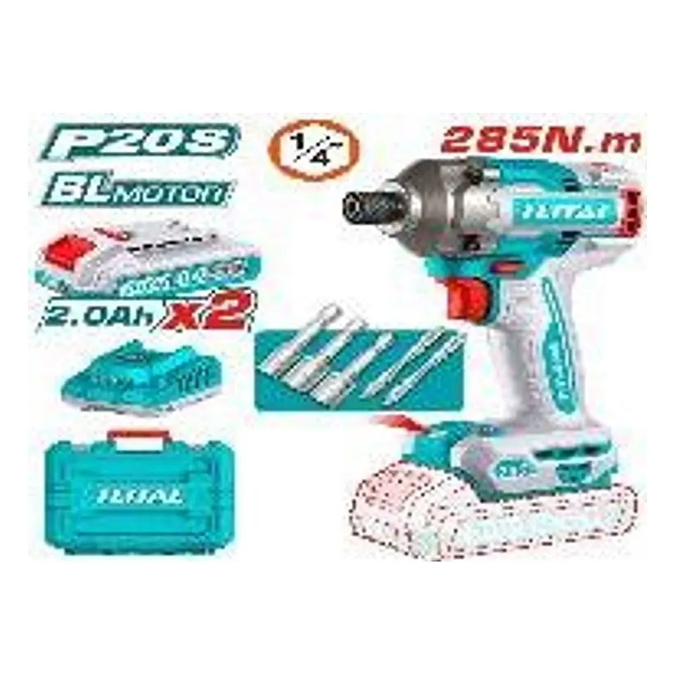 ATORNILLADOR DE IMPACTO 20V 285NM TOTAL 1