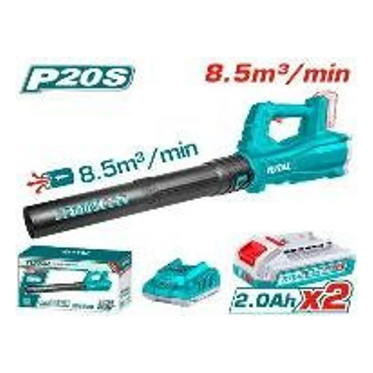 SOPLADOR INALAMBRICO 20V CON CARG + BAT TOTAL 1