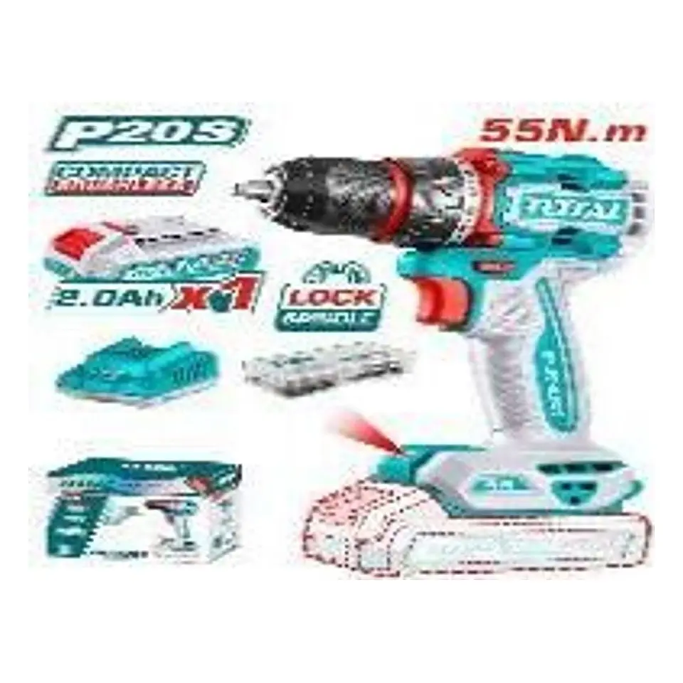 TALADRO INAL 13MM 20V 55NM +BAT Y CARG T 1