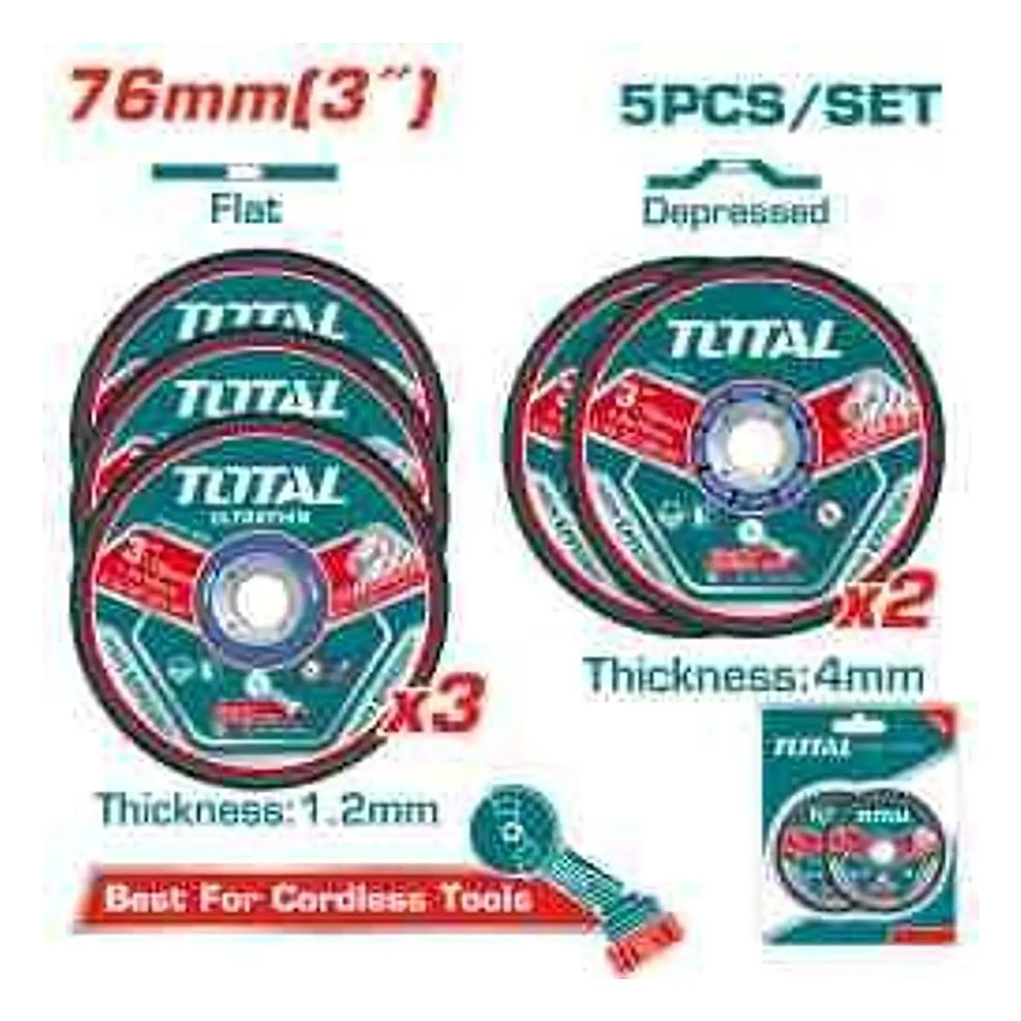 JGO DISCOS POR 5PCS CORTE Y DESBASTE 3