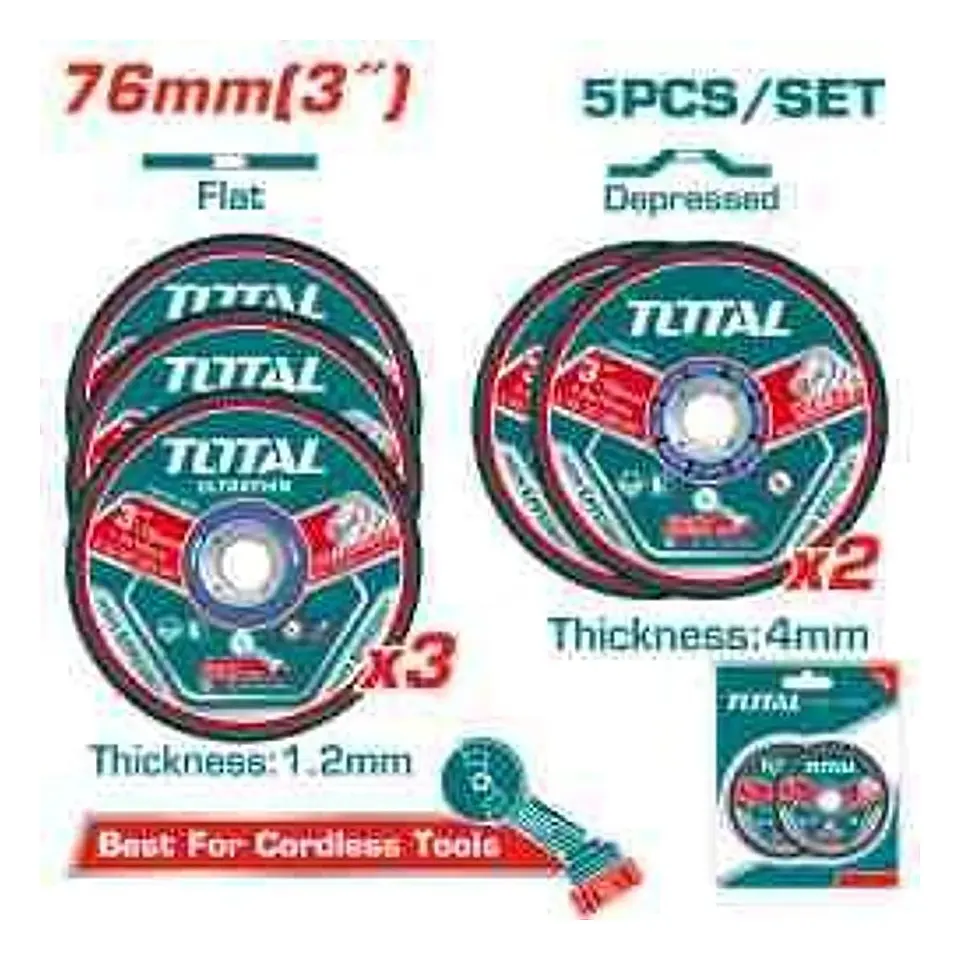 JGO DISCOS POR 5PCS CORTE Y DESBASTE 3