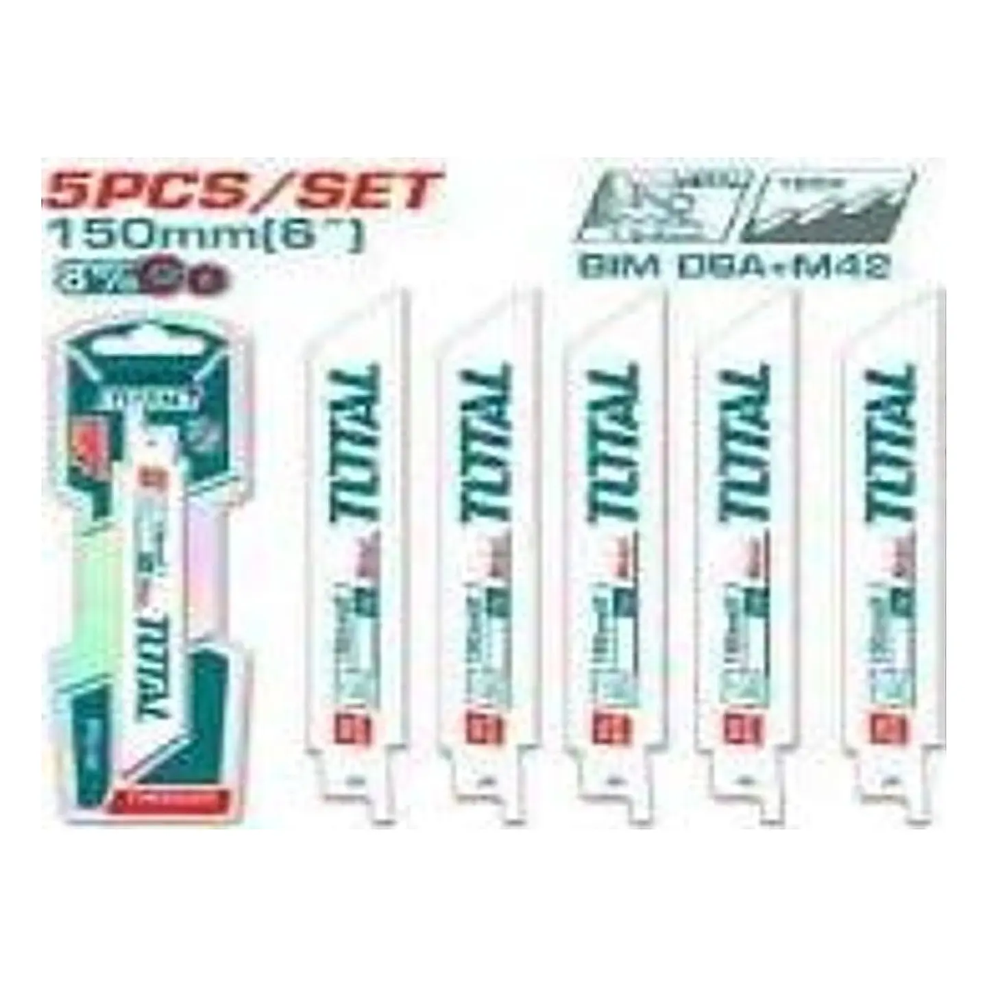 JGO HOJA SIERRA SABLE POR 5PCS PARA METAL TOTAL 1
