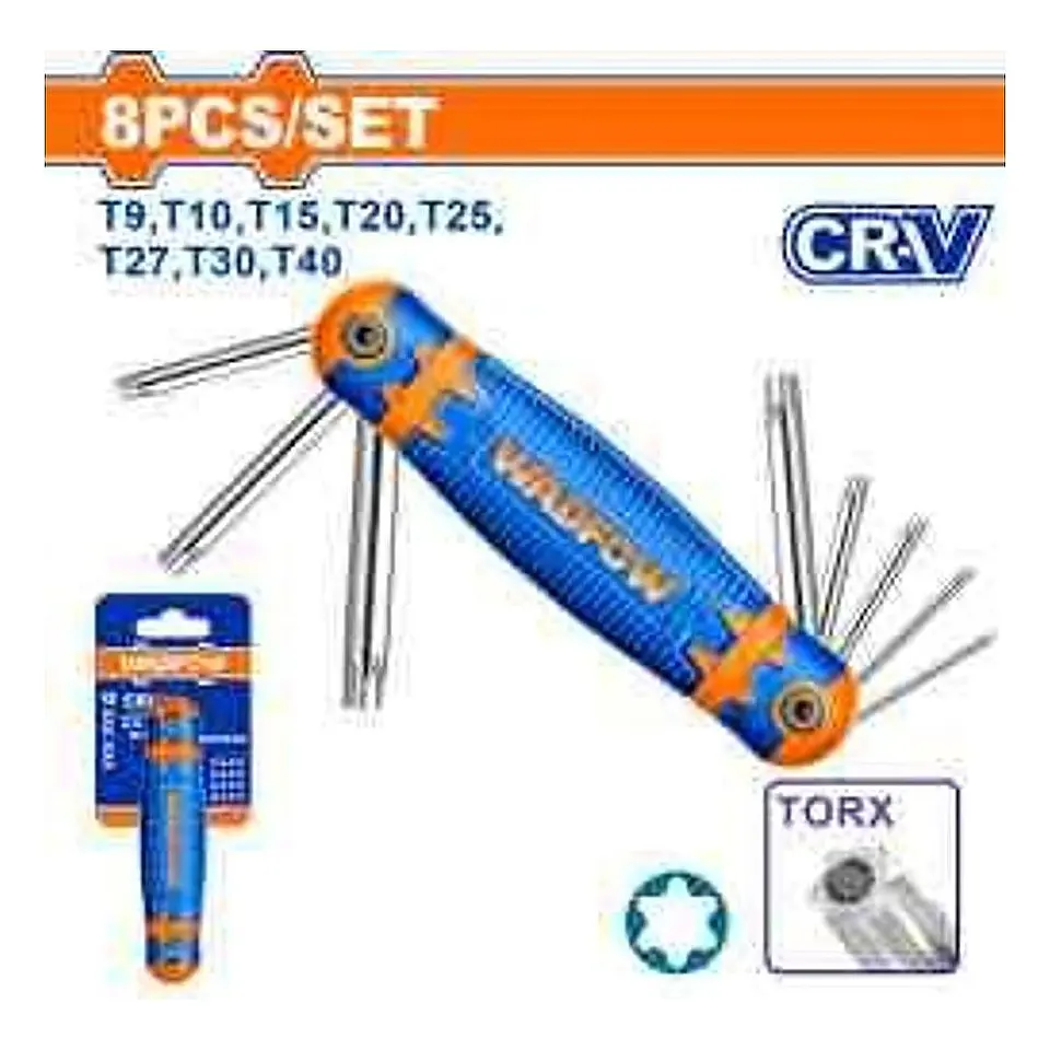 JUEGO 8 LLAVE TORX  WADFOW 1