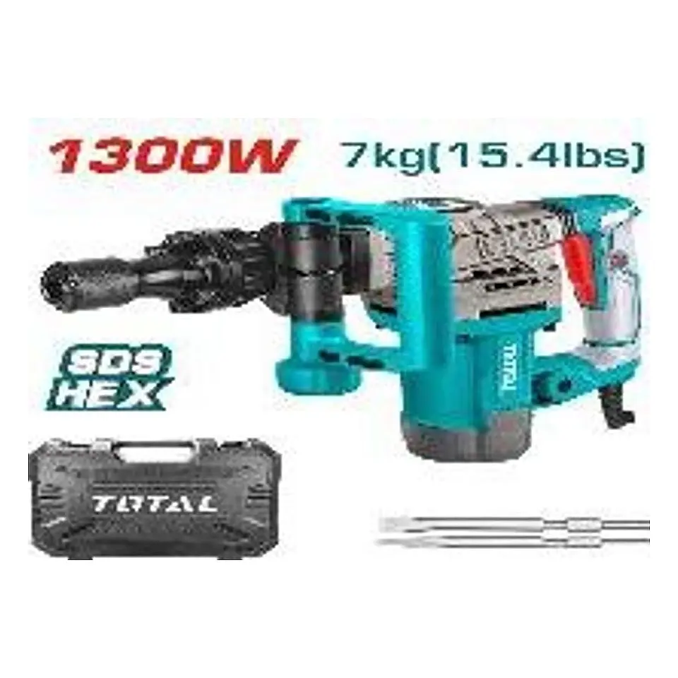 MARTILLO CINCELADOR 1300W HEX 7KG TOTAL 1