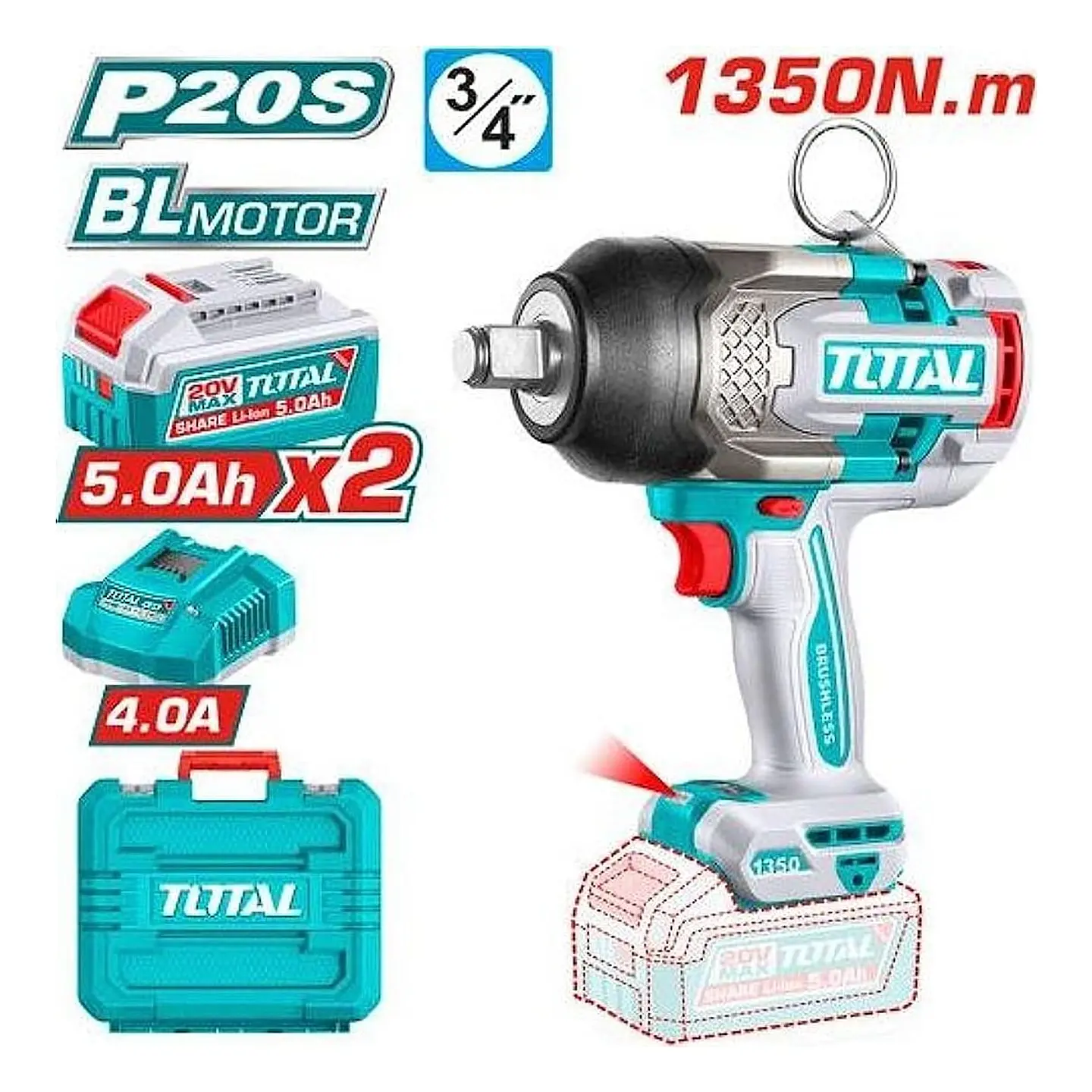 LLAVE DE IMPACTO INAL 3/4