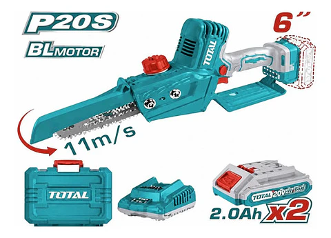 MOTOSIERRA MINI 6" INALALBRICO 20V CON CARGADOR + BAT TOTAL