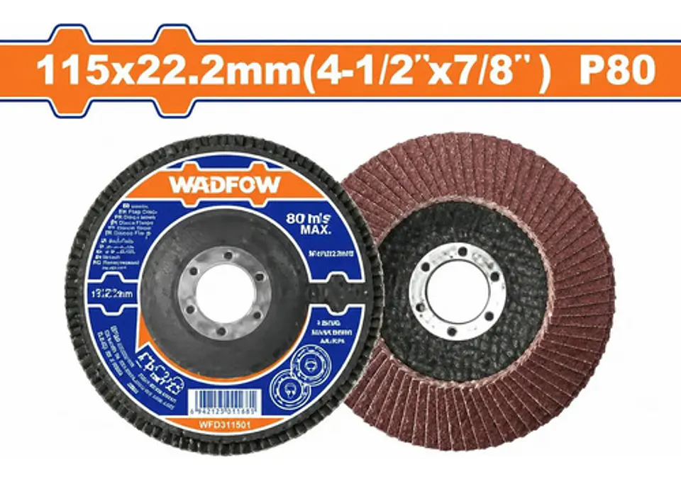 DISCO FLAP 4-1/2 (115 MM) P80 WADFOW 1
