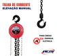 TECLE MANUAL 1 TON ROJO NEVA - Miniatura 2