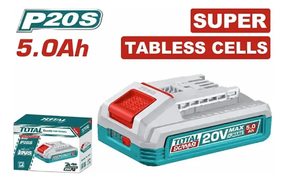 BATERIA LITIO-ION 20V 5.0AH P20S TOTAL 1