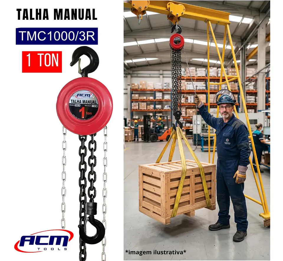 TECLE MANUAL 1 TON ROJO NEVA 6