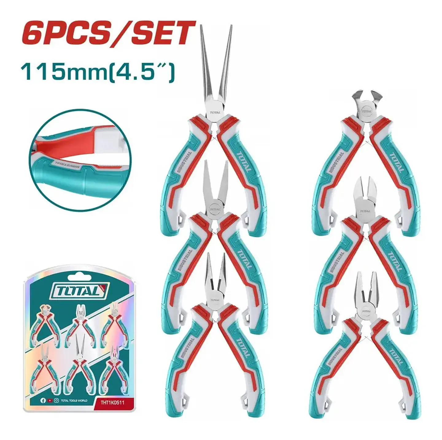 JGO MINI ALICATES POR 6PCS TOTAL 2