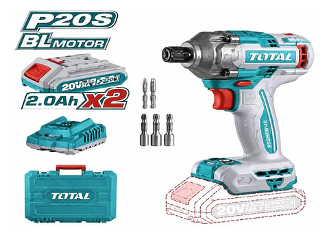 ATORNILLADOR DE IMPACTO LITIO-ION 20V 285NM TOTAL