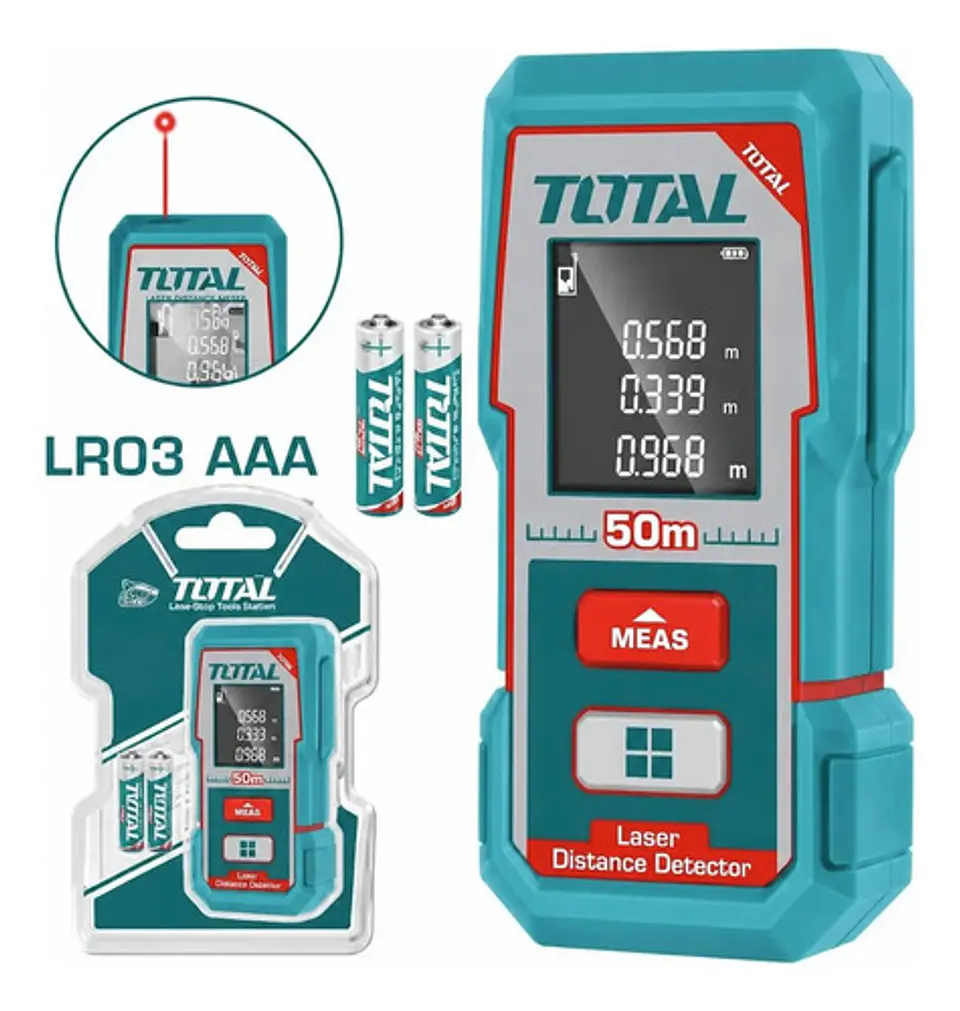 MEDIDOR DE DISTANCIA LASER 50MTS TOTAL 1