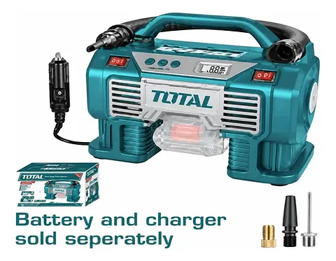 COMPRESOR AUTO INALÁMBRICO 20V 160PSI LITIO-ION TOTAL SIN BA
