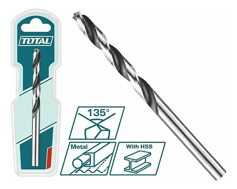 BROCA PARA METAL 4341 HSS 5MM TOTAL