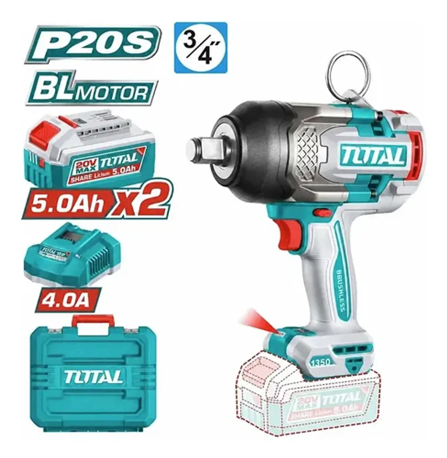 LLAVE DE IMPACTO INAL 3/4