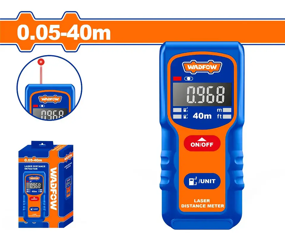 MEDIDOR DE DISTANCIA LASER 0,05-40 MTS WADFOW 2