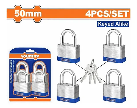 JUEGOS DE4 CANDADOS LAMINADO WADFOW
