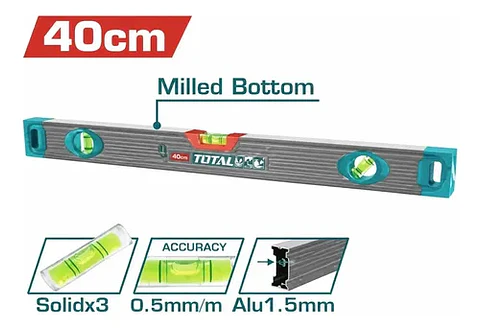 NIVEL ALUMINIO MAGNETICO 16" 40CM TOTAL
