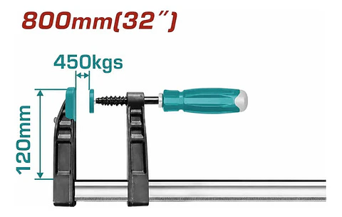 PRENSA SARGENTO 120X800MM TOTAL