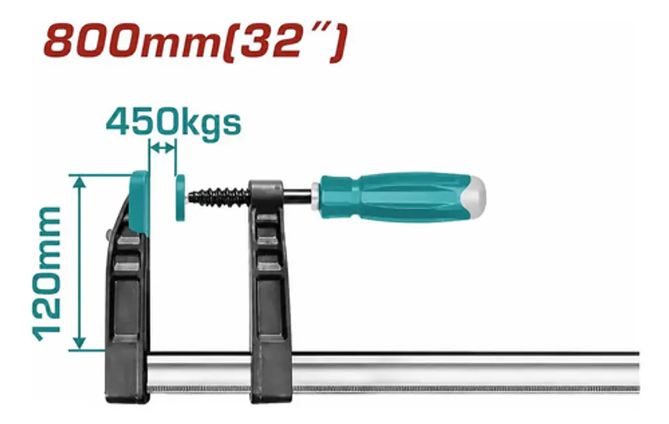 PRENSA SARGENTO 120X800MM TOTAL 1