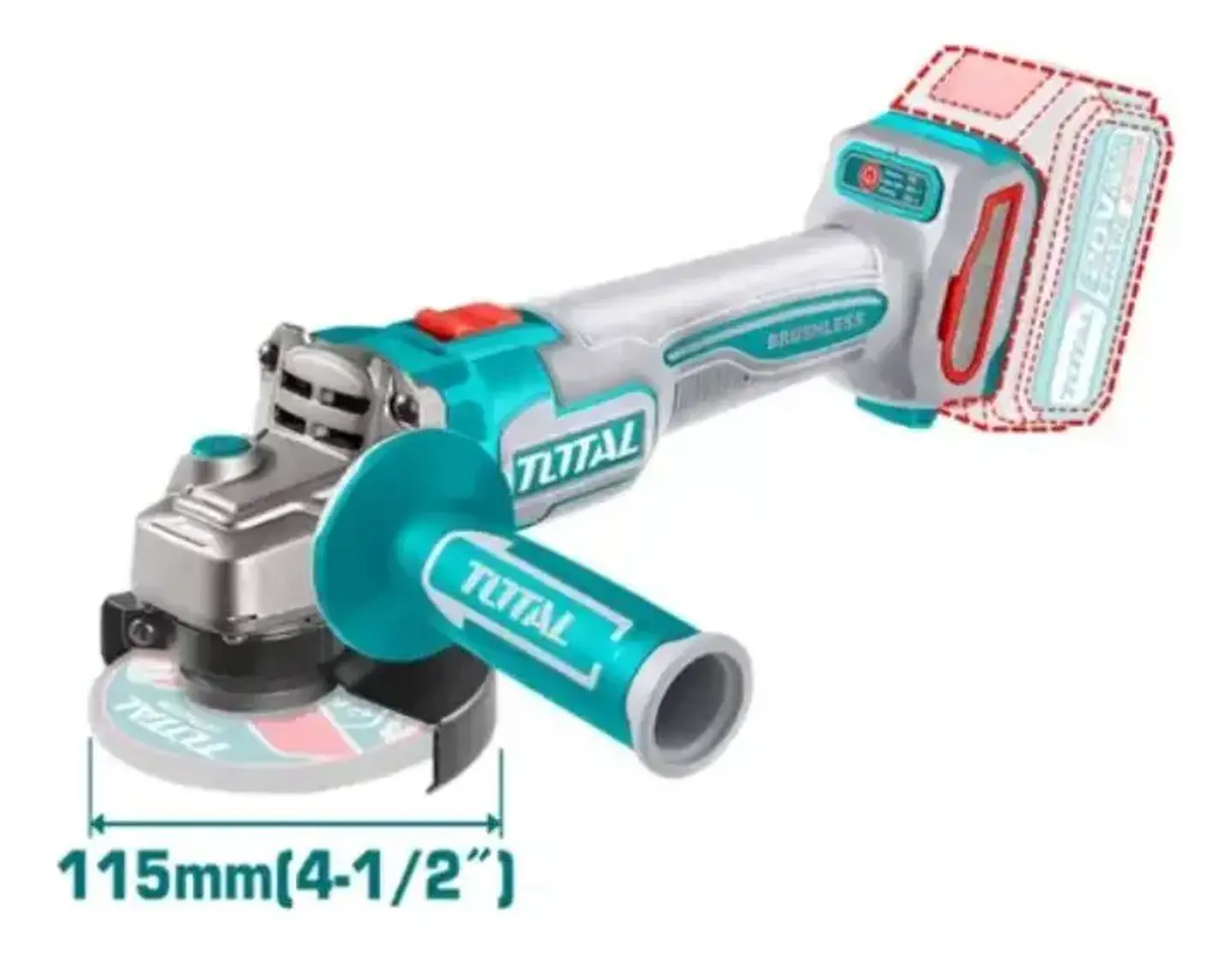 KIT TALADRO 66NM + ESMERIL INALAMBRICO 20V TOTAL 2