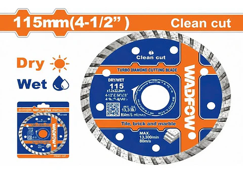 DISCO DIAMANTADO CONCRETO 4 1/2"(115MM) WADFOW