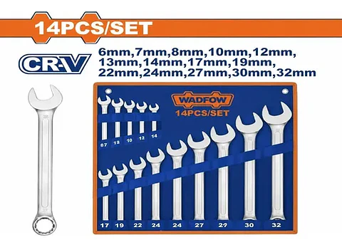 JGO LLAVE PUNTA CORONA POR 14PCS 6-32 WADFOW