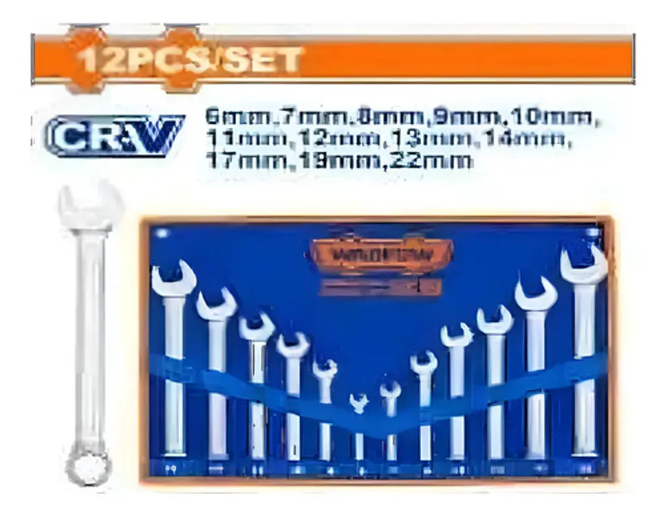 JGO LLAVE PUNTA CORONA POR 12PCS WADFOW 1