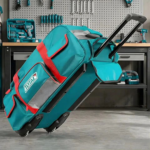 MALETIN PORTA HERRAMIENTAS C RUEDAS 27" TOTAL