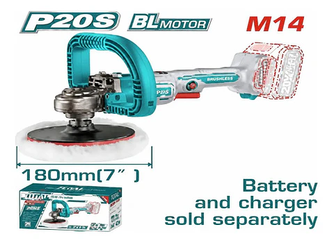 PULIDORA INALAMBRICO 7" 180MM LITIO-ION 20V TOTAL SIN BATERI