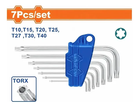 JUEGO 7 LLAVE TORX WADFOW