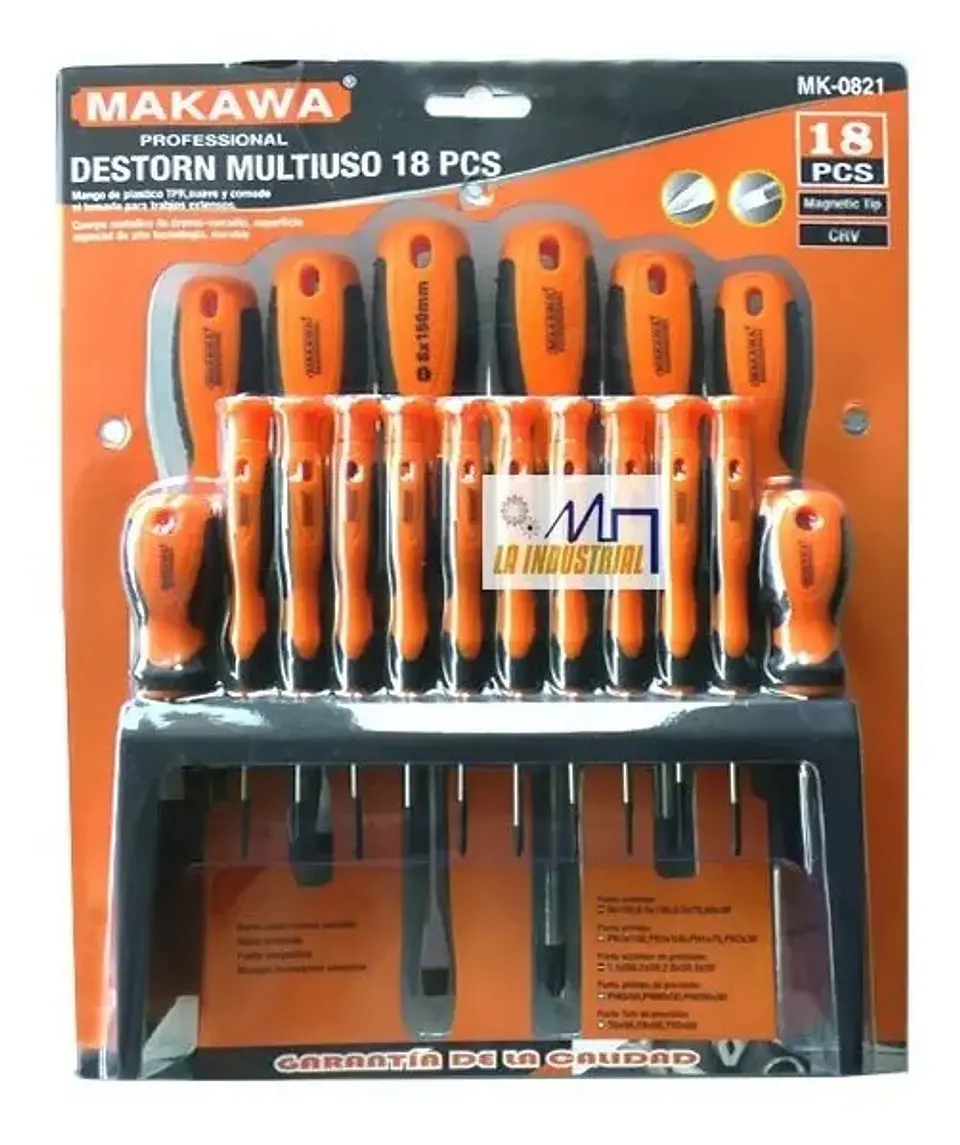 JGO DESTORNILLADOR POR 18PCS CRV MAKAWA 4