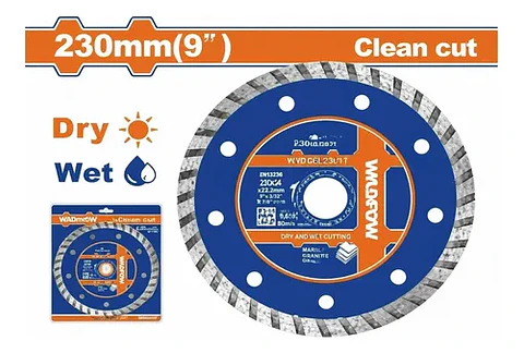 DISCO DIAMANTADO CONCRETO 9"(230MM) WADFOW