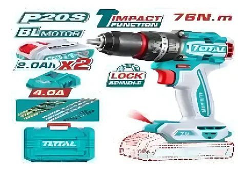 TALADRO INALAMBRICO DE IMPACTO 13MM 76NM  20V TOTAL