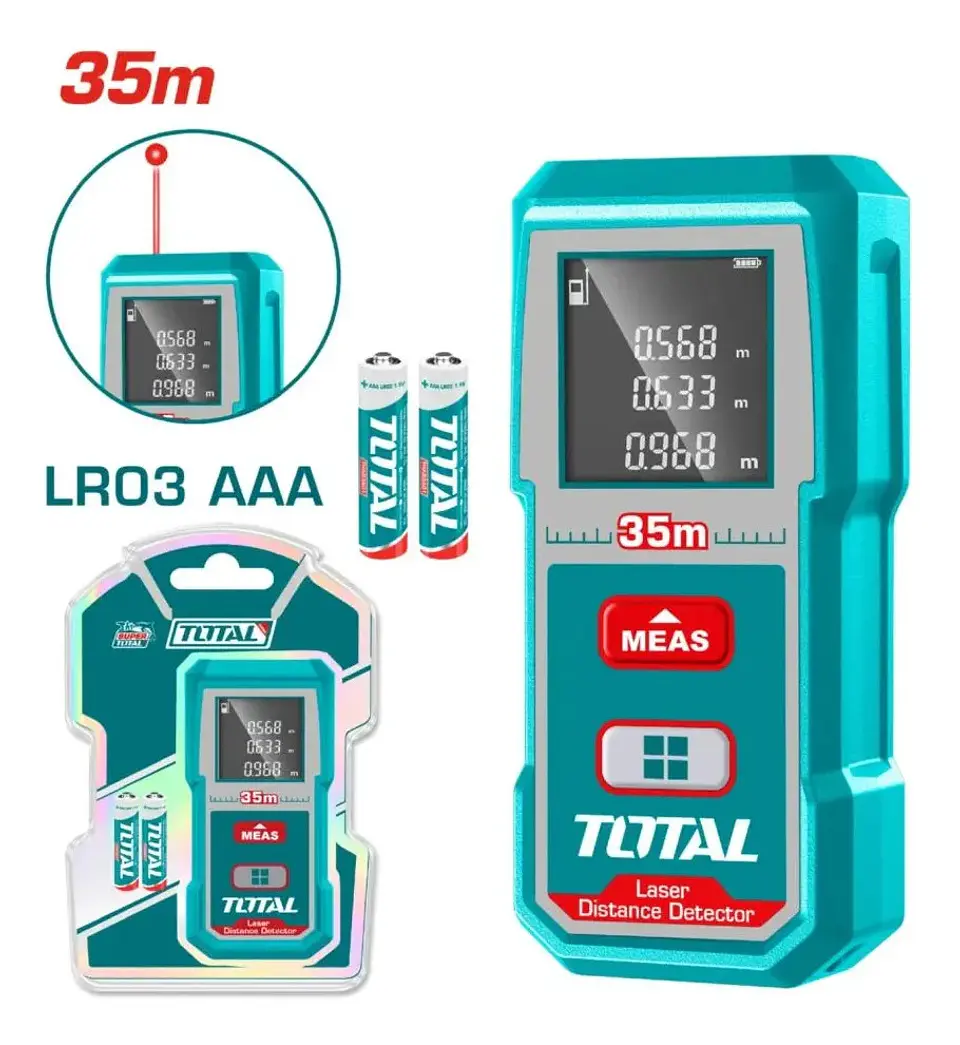 MEDIDOR DE DISTANCIA LASER 35MTS TOTAL 3