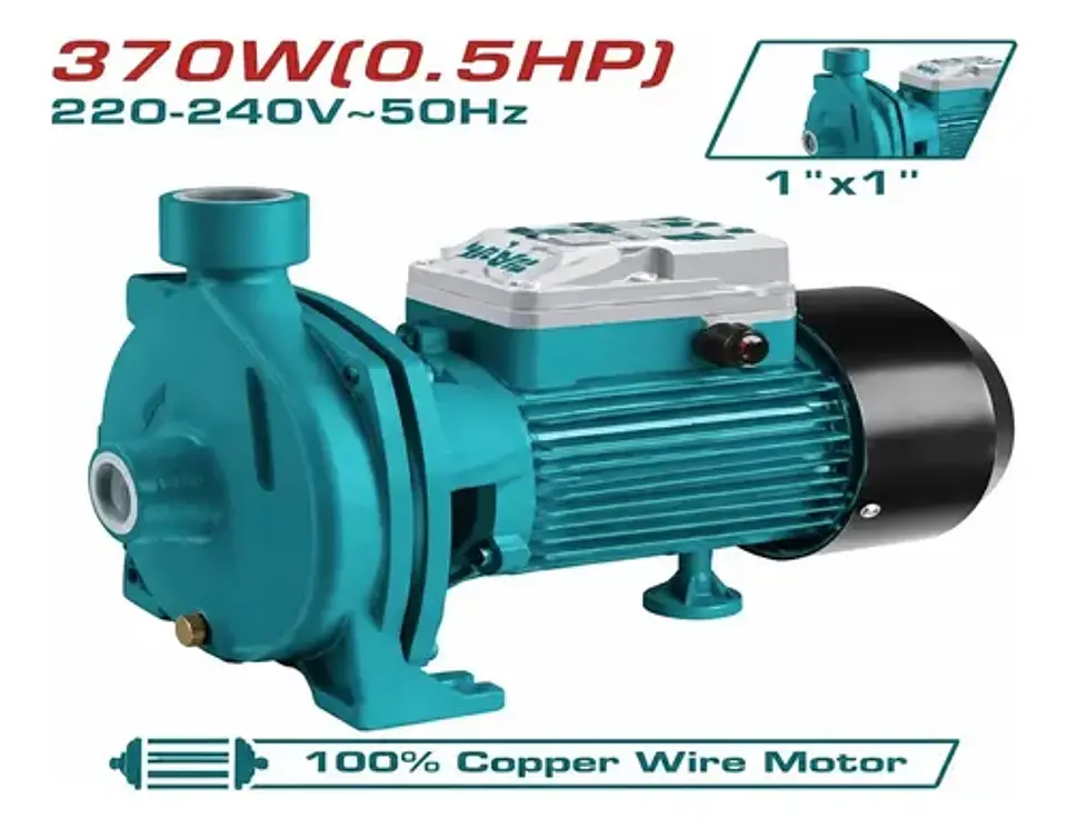 BOMBA DE AGUA CENTRIFUGA 0.5HP TOTAL 1