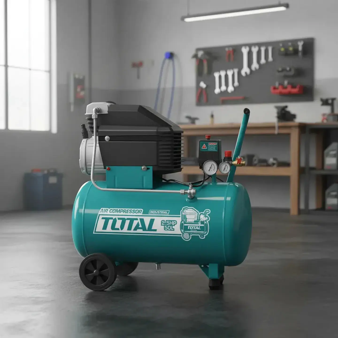 COMPRESOR DE AIRE 50LTS 2.5HP TOTAL 2