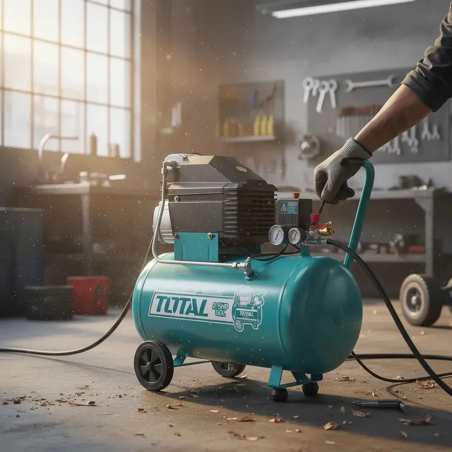 COMPRESOR DE AIRE 50LTS 2.5HP TOTAL 3