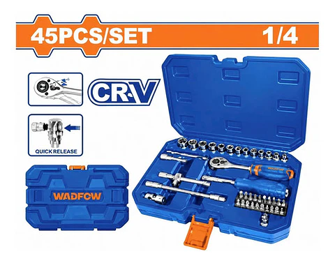 JUEGO DADOS Y CHICHARA 45 PCS 1/4 WADFOW