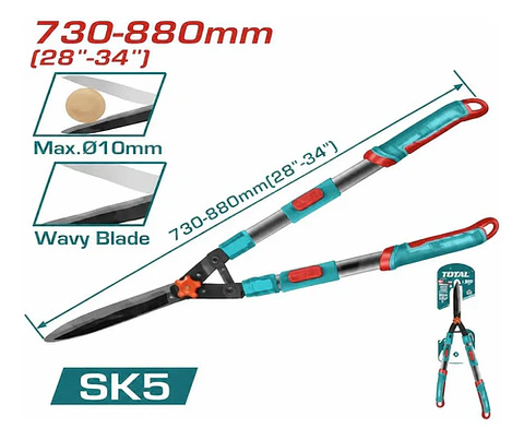 TIJERA DE PODAR TELESCOPICA 29"-24" TOTAL
