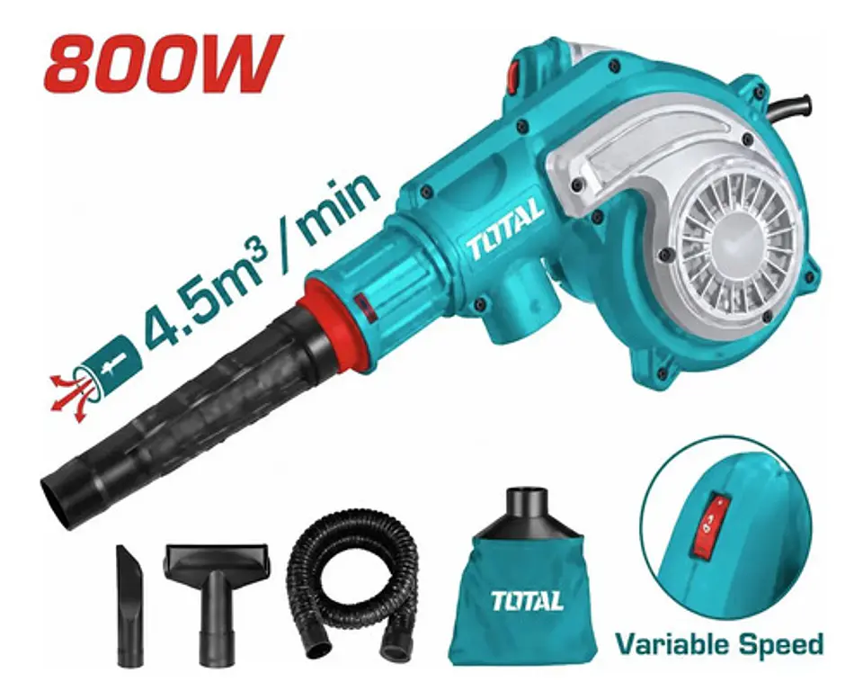 SOPLADOR Y ASPIRADOR 800W TOTAL 1