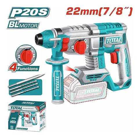 ROTOMARTILLO INALAMBRICO 20V 22MM 2.0J SDS PLUS TOTAL