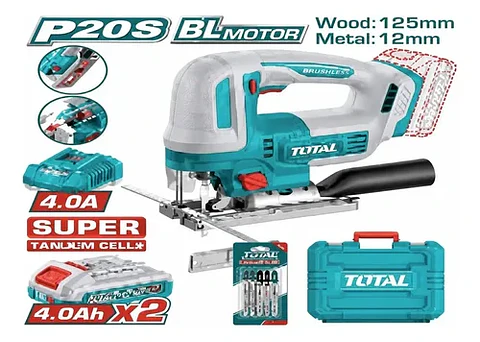 SIERRA CALADORA INALÁMBRICO 20V 3200 RPM  CON 2BAT + CARG TO