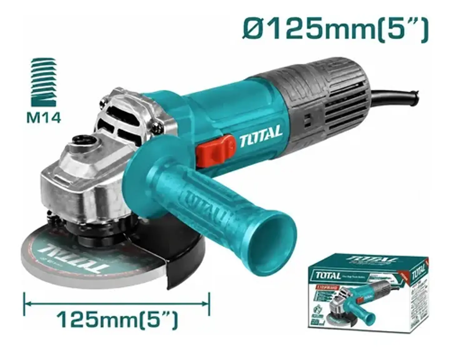 ESMERIL ANGULAR 1100W 125MM TOTAL 1