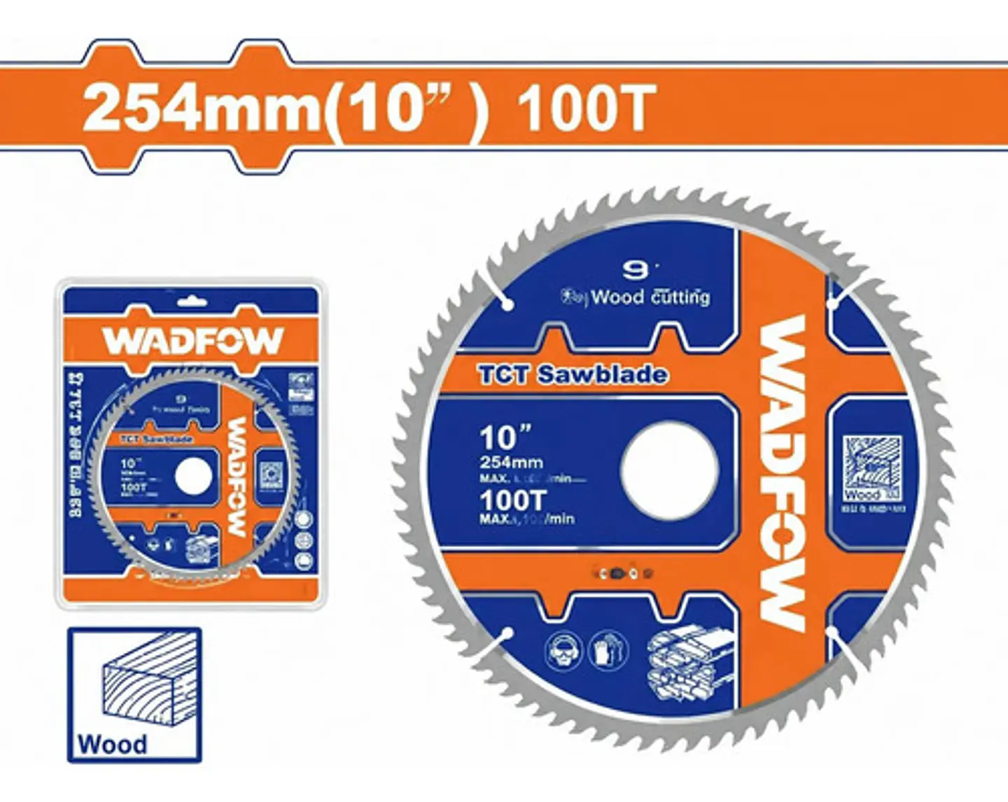 DISCO SIERRA MADERA 10 (254MM) 100T WADFOW 1