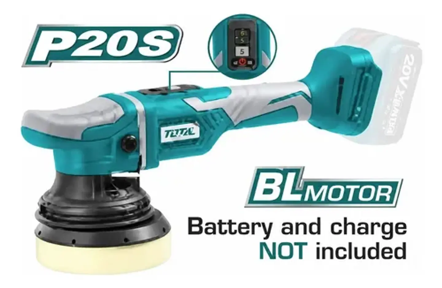 PULIDORA INALAMBRICO 125MM LITIO-ION 20V TOTAL SIN BATERIA S 1